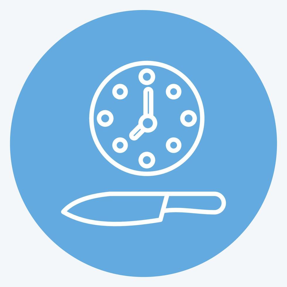 Icon Sacrifice. related to Eid Al Adha symbol. Blue Eyes Style. simple design editable. simple illustration vector