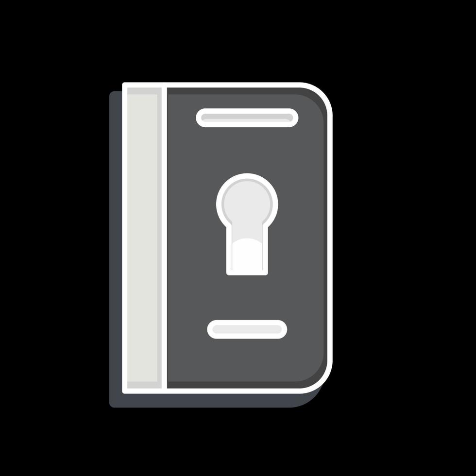 Icon Passport. related to Eid Al Adha symbol. Glossy Style. simple design editable. simple illustration vector