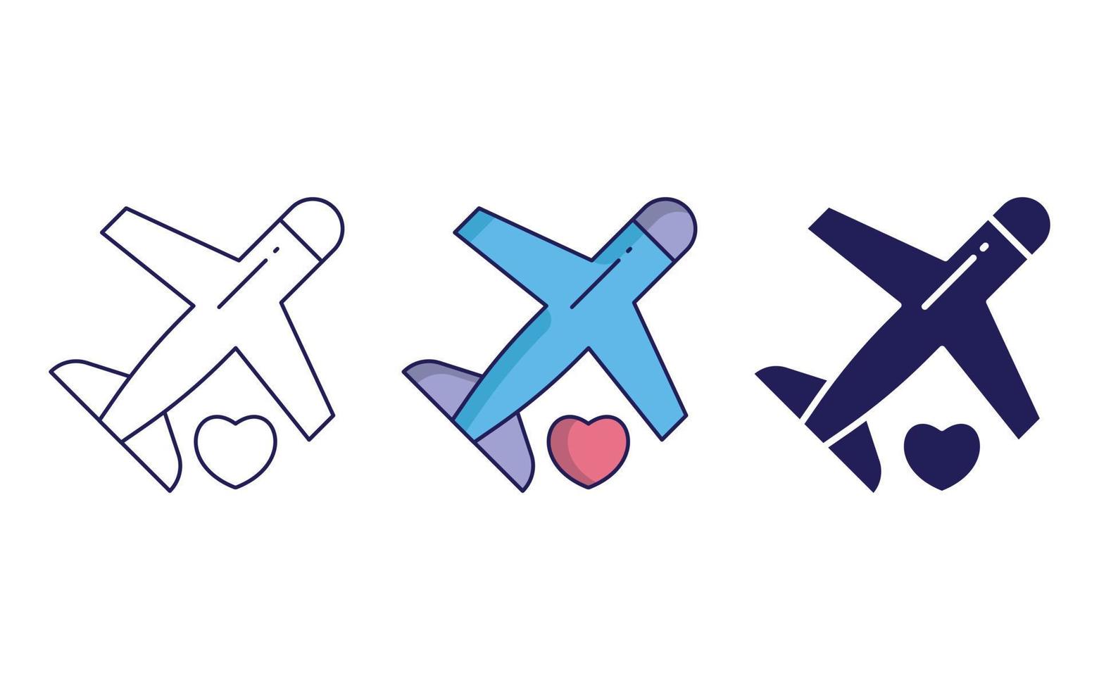 Airplane vector icon