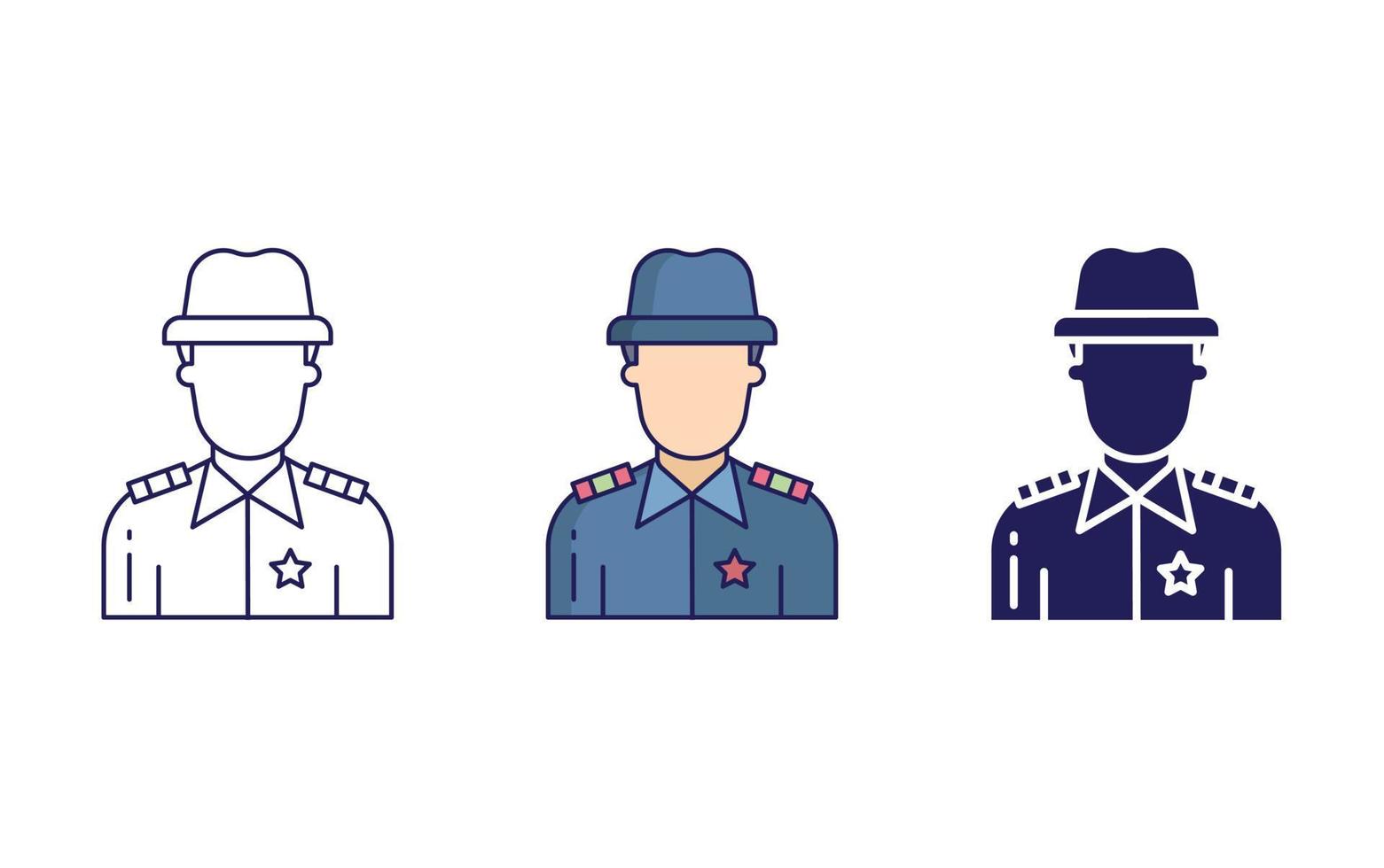 police officer vector icon