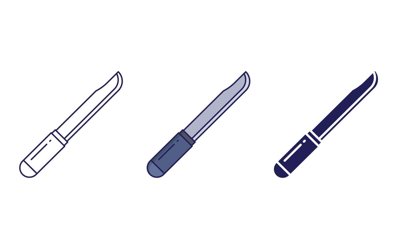 Knife vector icon