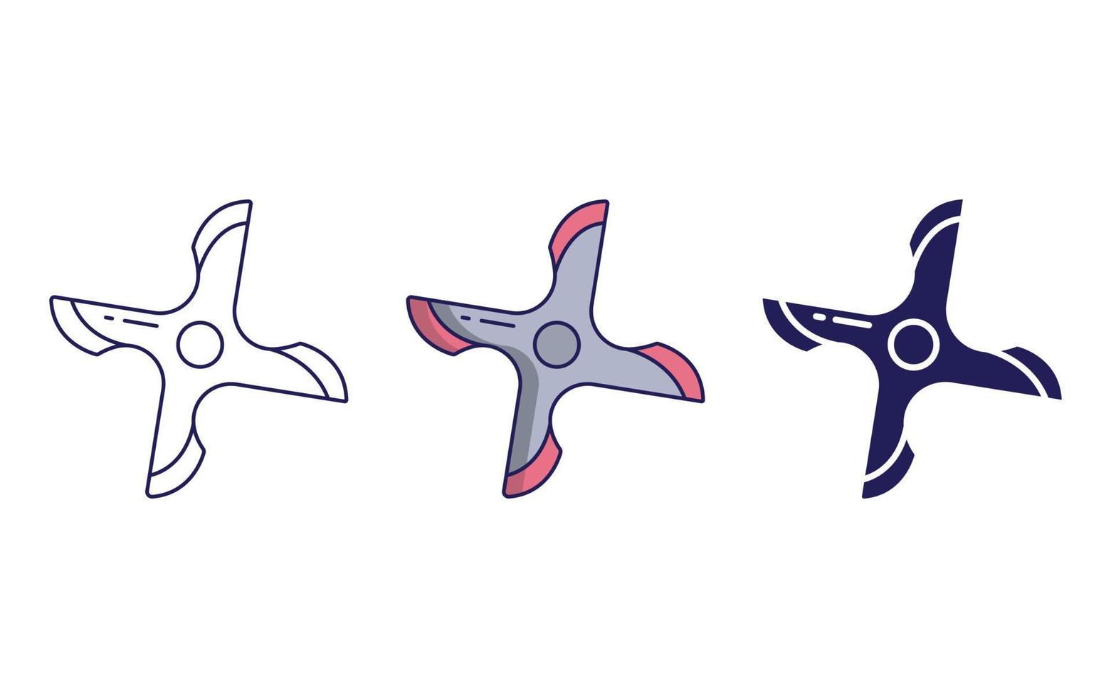 Shuriken vector icon