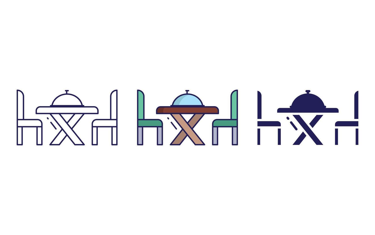 Dining Table vector icon