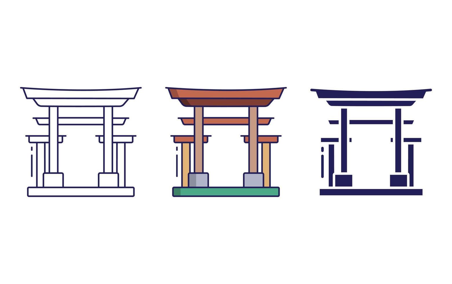 Asian Temple vector icon