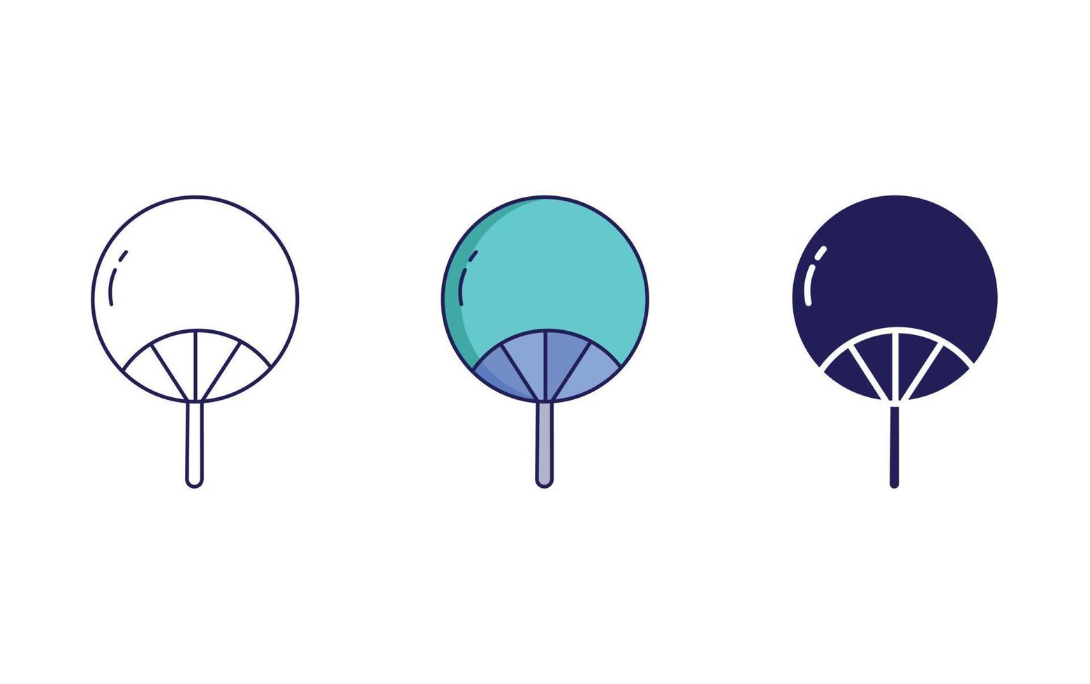 Paper Fan vector icon