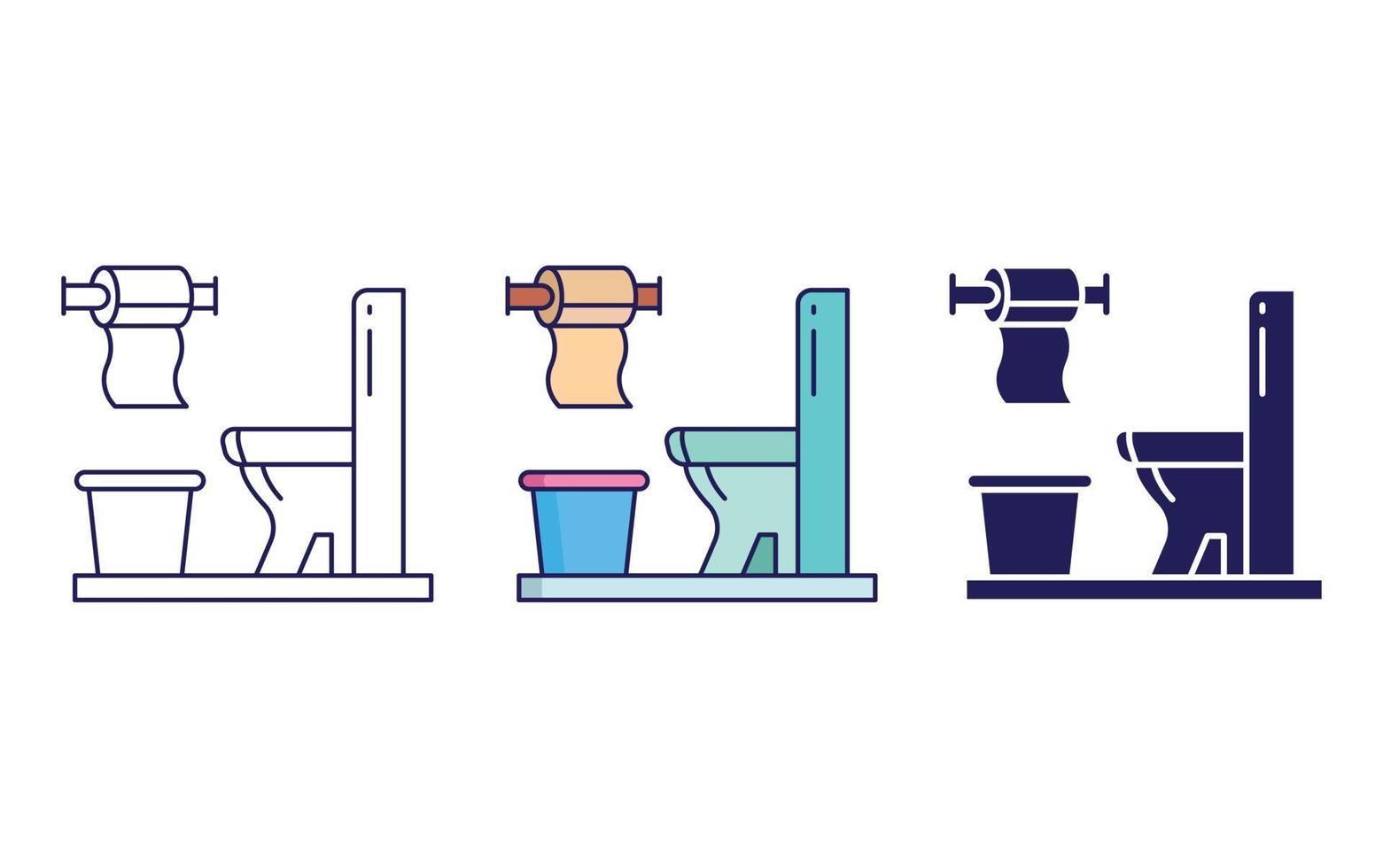 icono de vector de baño