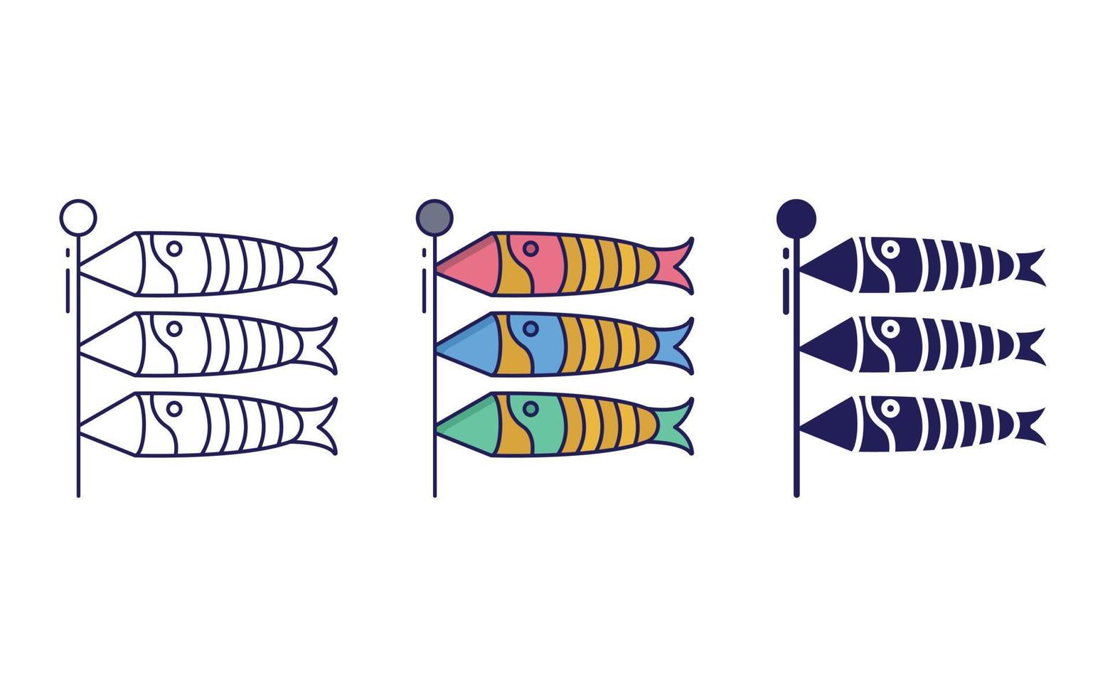 Koinobori vector icon