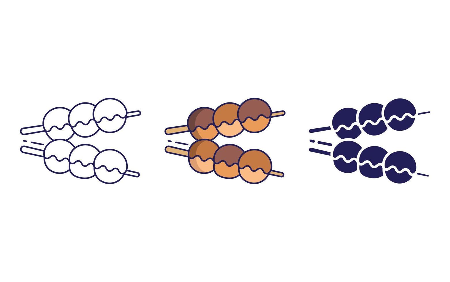 Takoyaki vector icon
