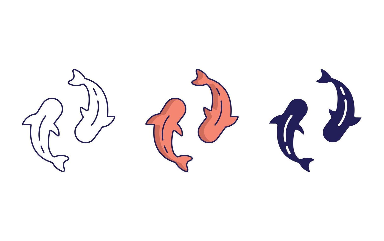 Koi Fish vector icon