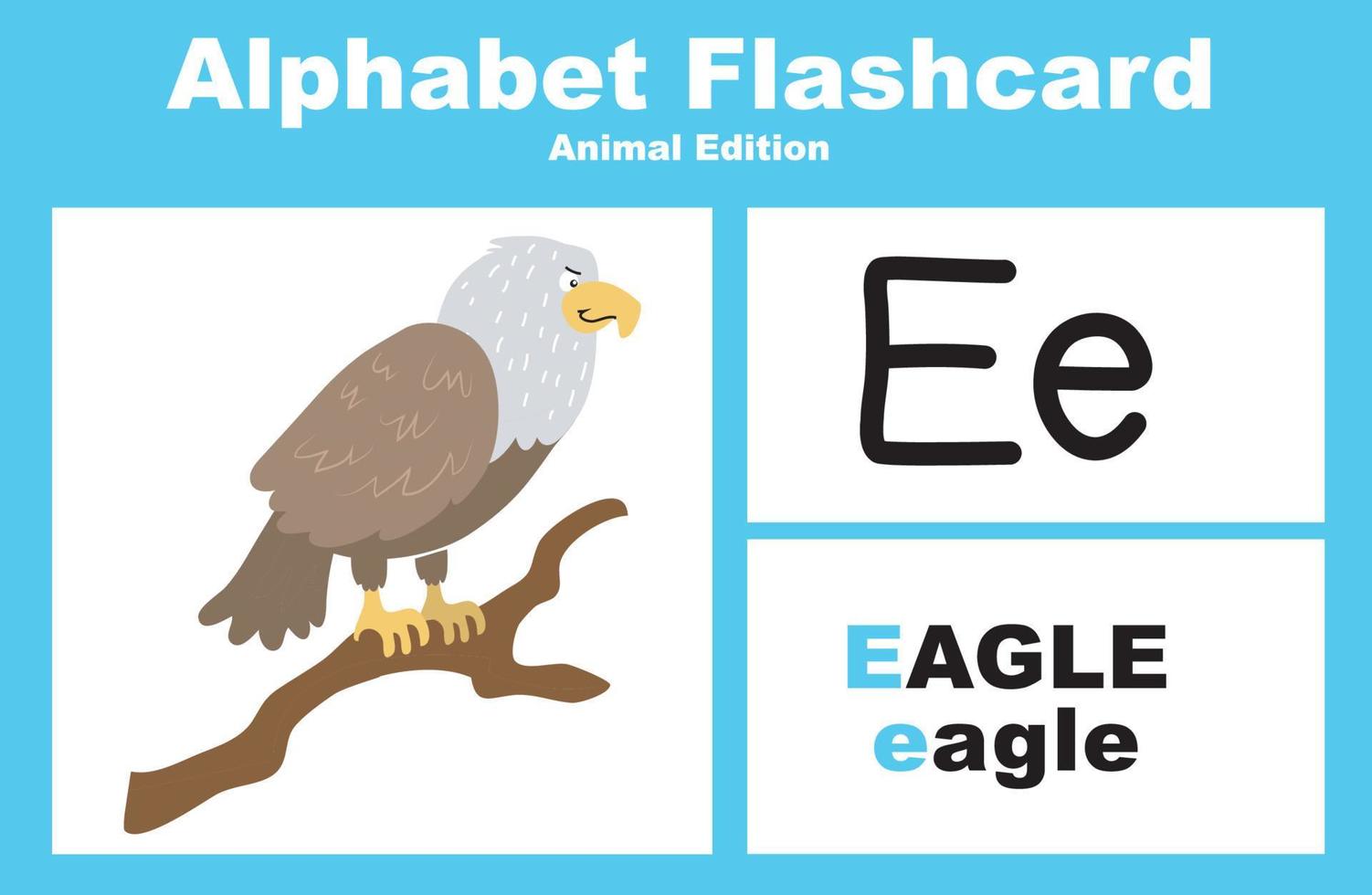 alfabeto flashcard per bambini, apprendimento animali 24757883 Arte  vettoriale a Vecteezy
