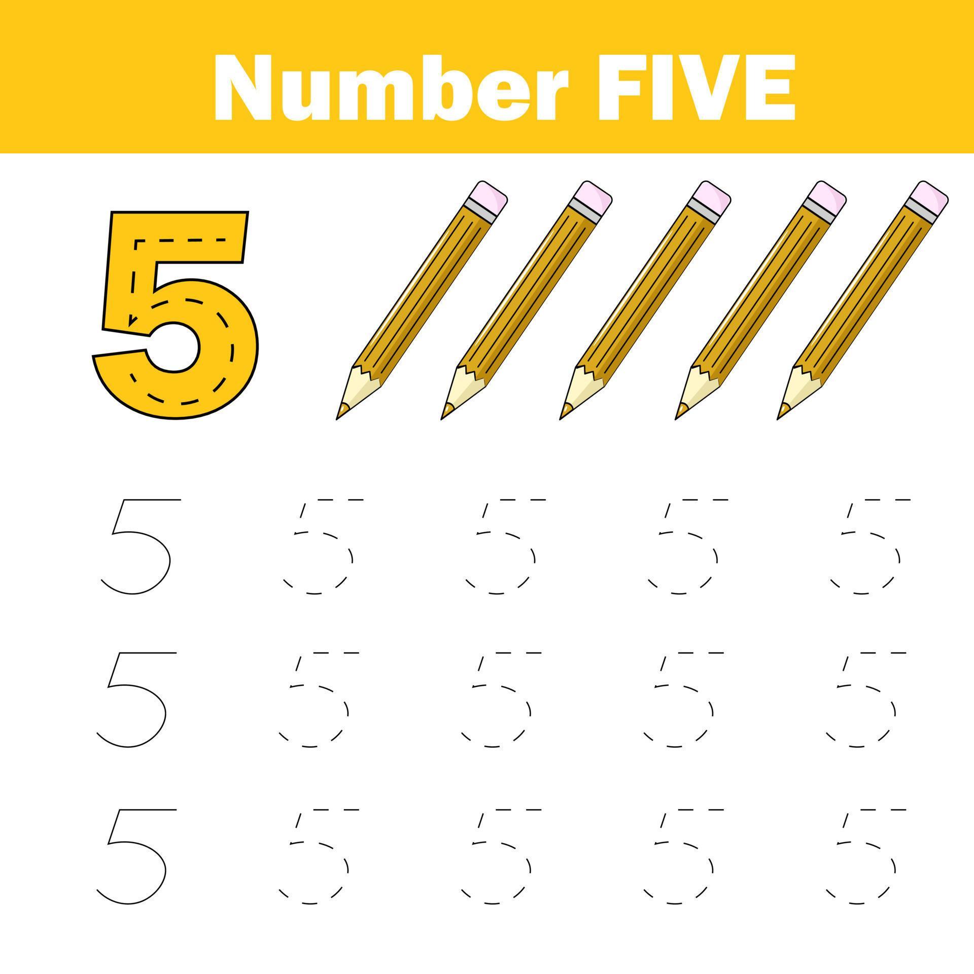 Handwriting practice. Learning mathematics and numbers. Printable worksheet for kids 23082174