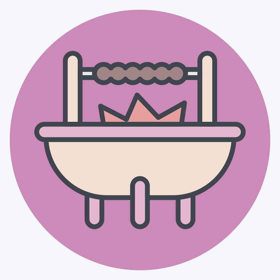 Icon Barbeque. related to Eid Al Adha symbol. Color Mate Style. simple design editable. simple illustration vector