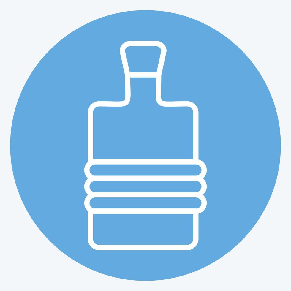 Icon Zam Zam. related to Eid Al Adha symbol. Blue Eyes Style. simple design editable. simple illustration vector