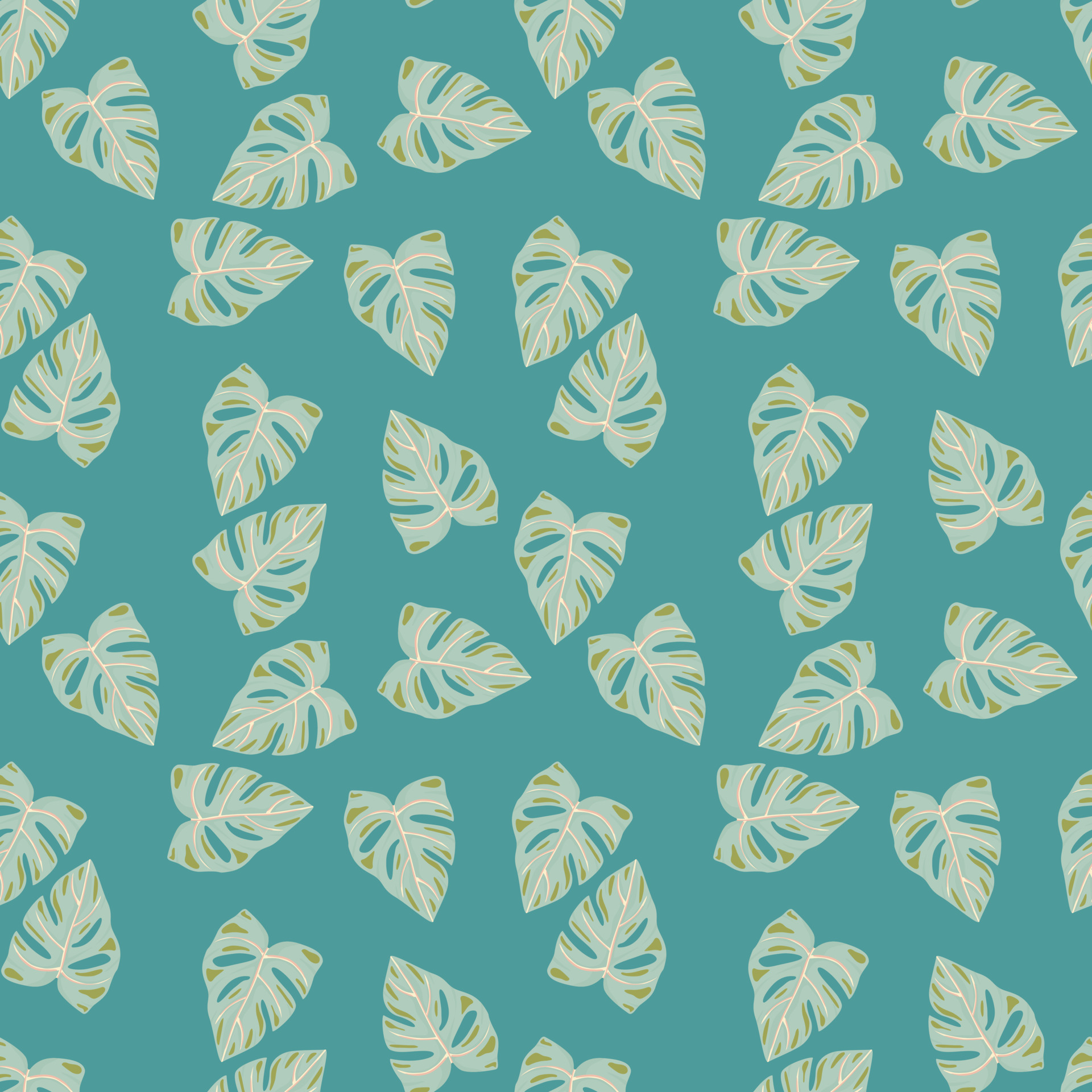 Botanical leaf wallpaper. Tropical pattern, palm leaves floral background. Abstract exotic plant