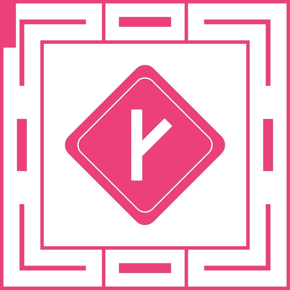 Linked Road sign Vector Icon