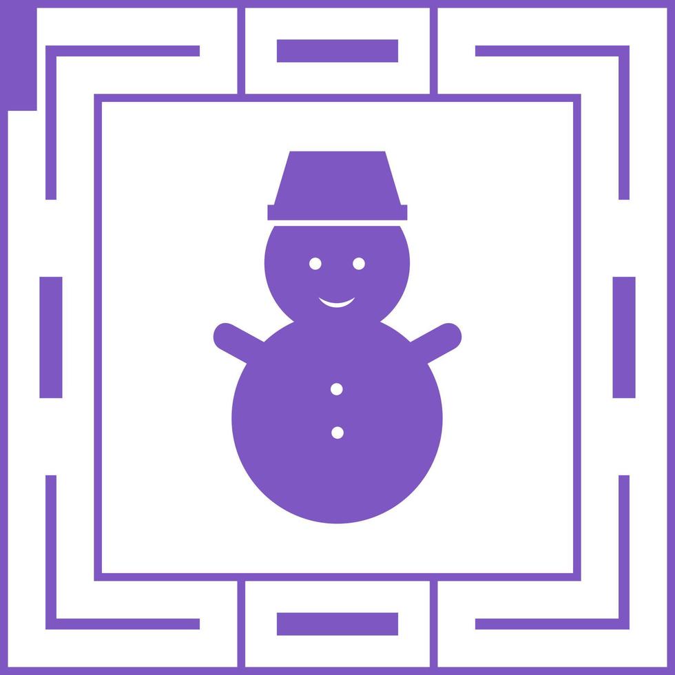 Snowman Vector Icon