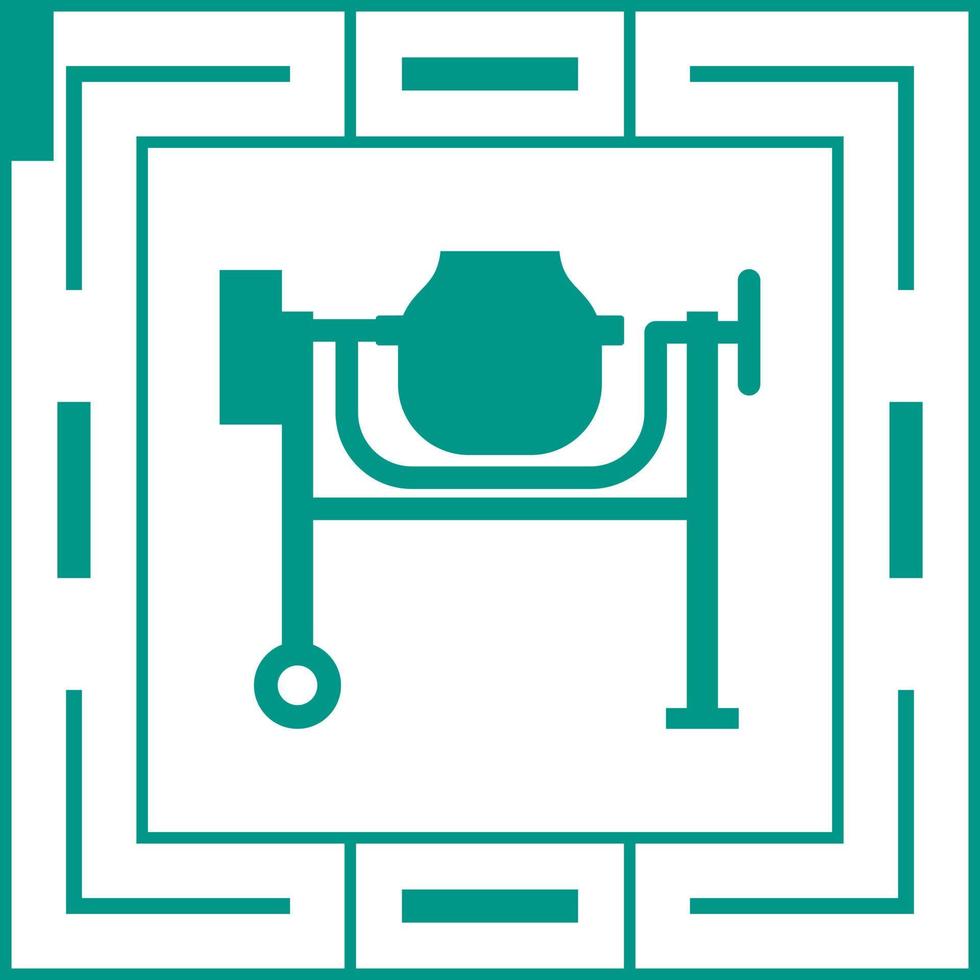 Cement Mixing Vector Icon