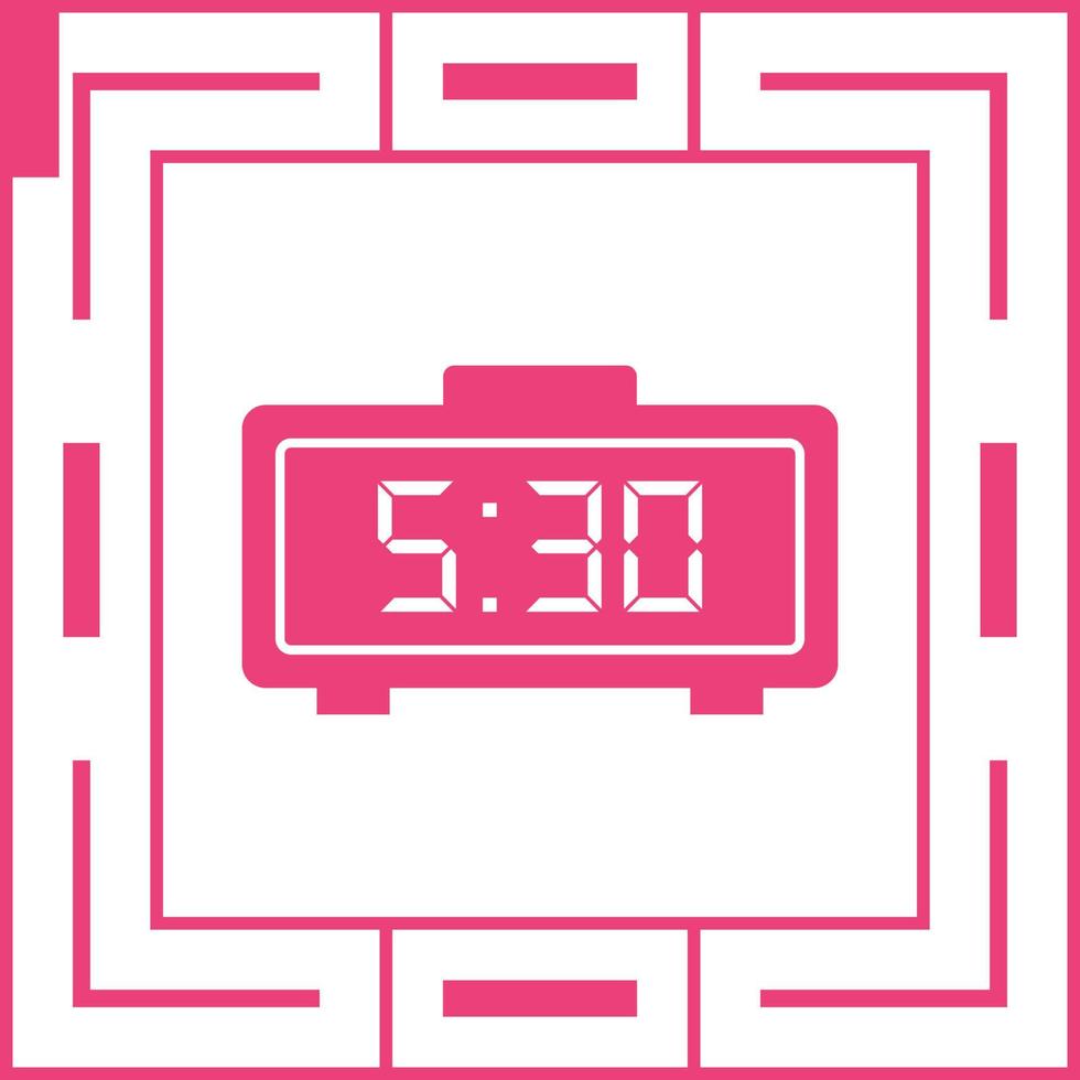 Digital Clock Vector Icon