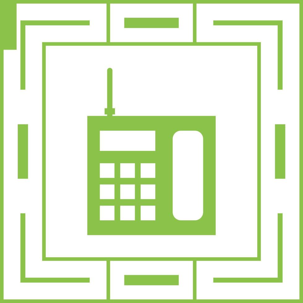 Wireless Landline Phone Vector Icon