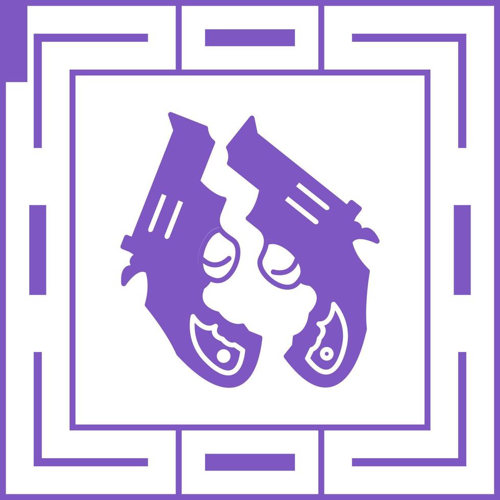 Two Guns Vector Icon