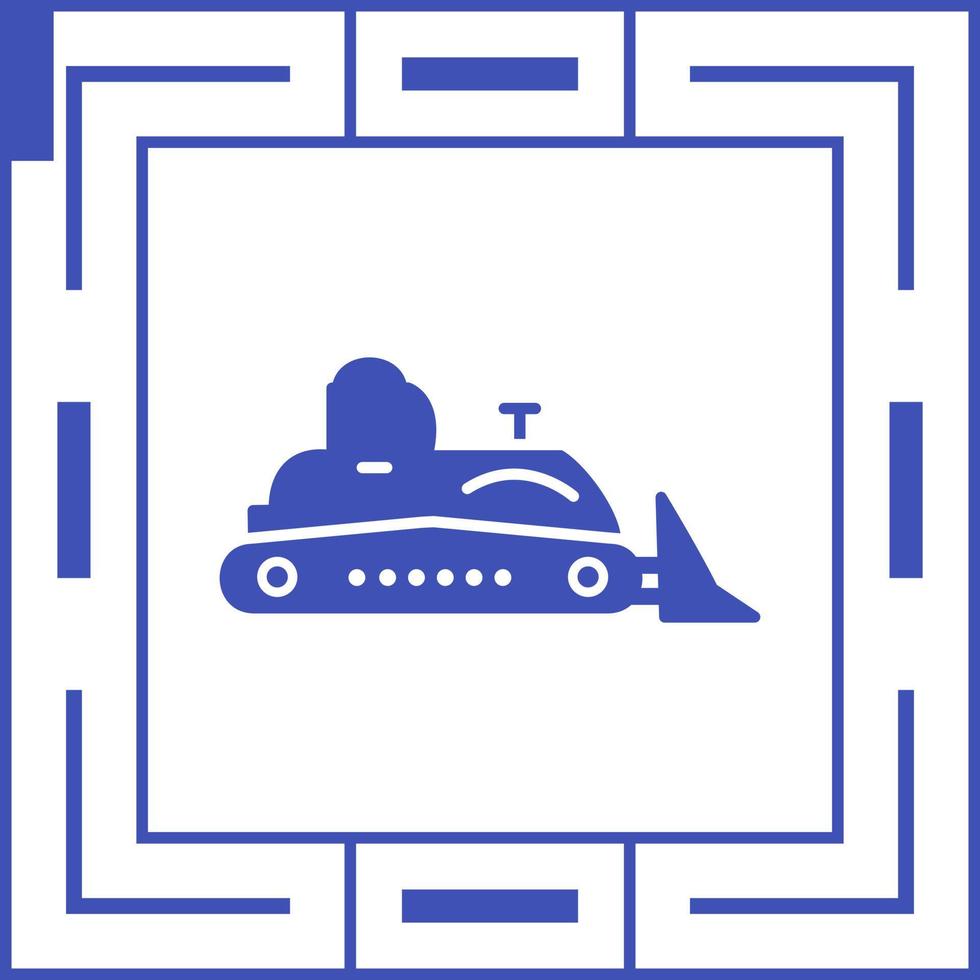 Bulldozer Vector Icon