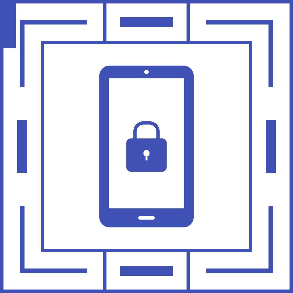 Secure Device Vector Icon