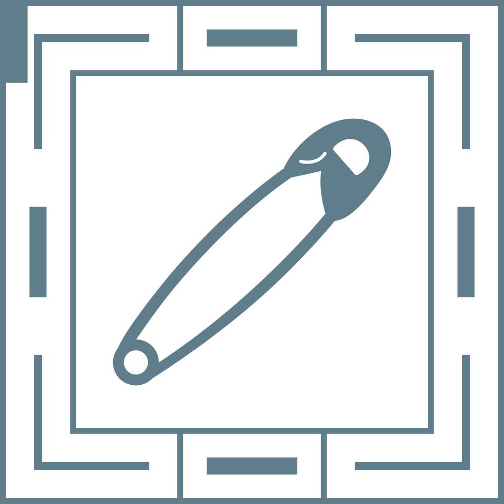 Safety Pin Vector Icon