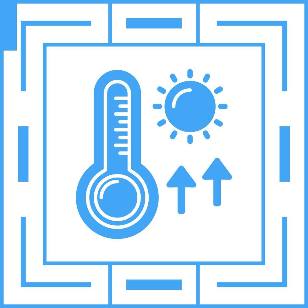High Temperatures Vector Icon