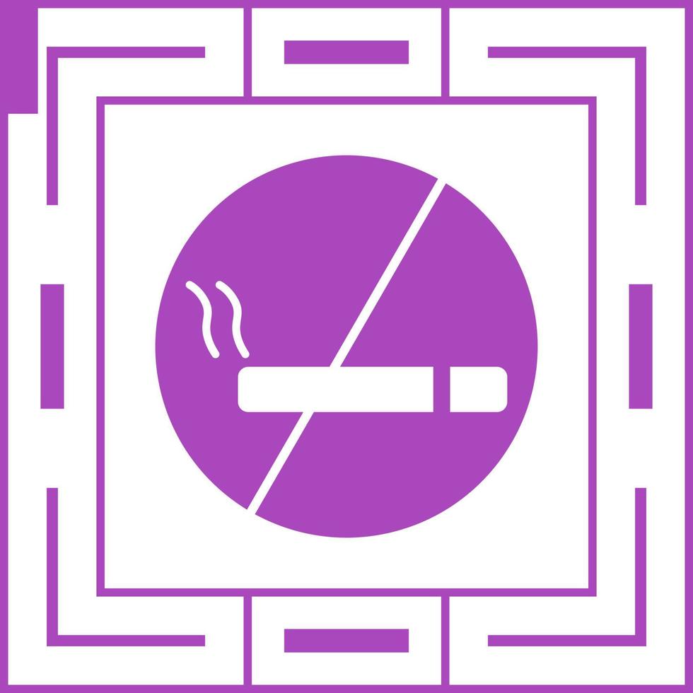 No Smoking SIgn Vector Icon