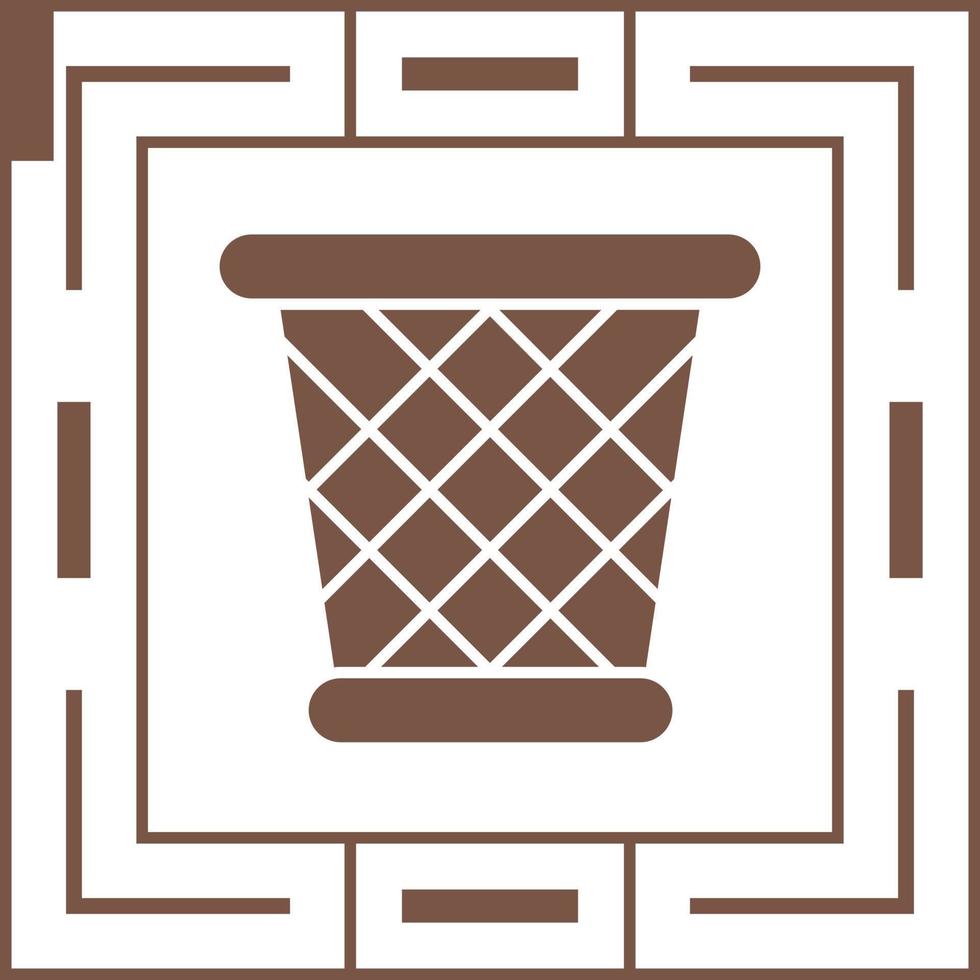 Paper Bin Vector Icon