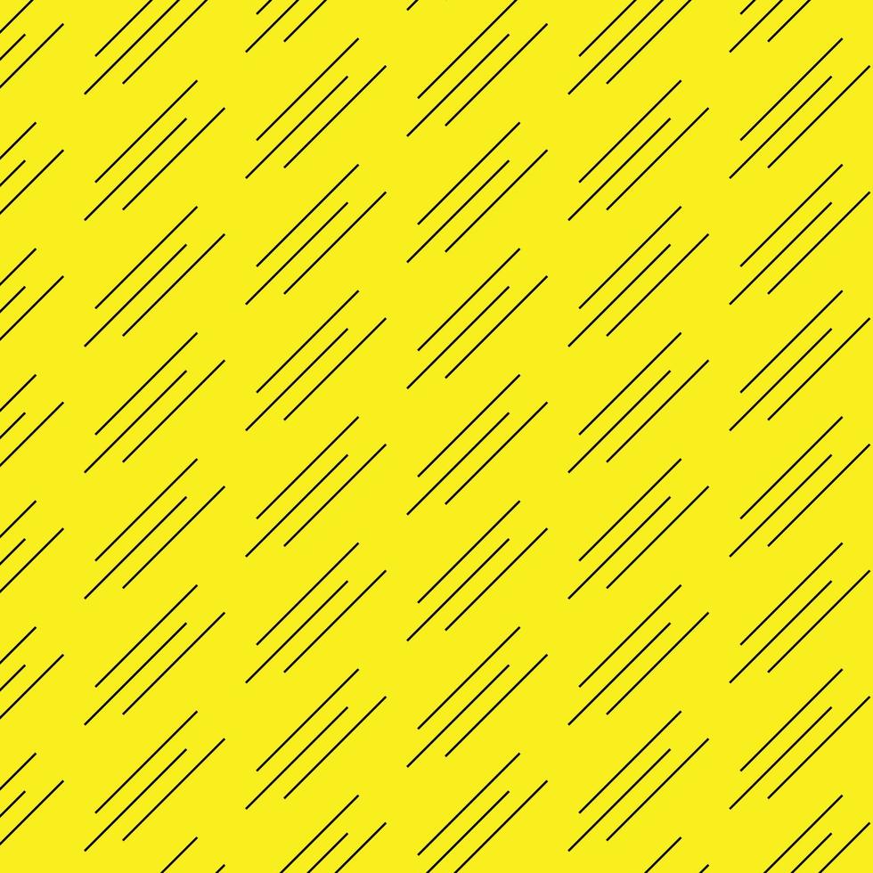 abstract black line pattern on yellow background. vector