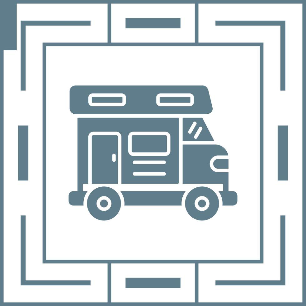 Camper Van Vector Icon