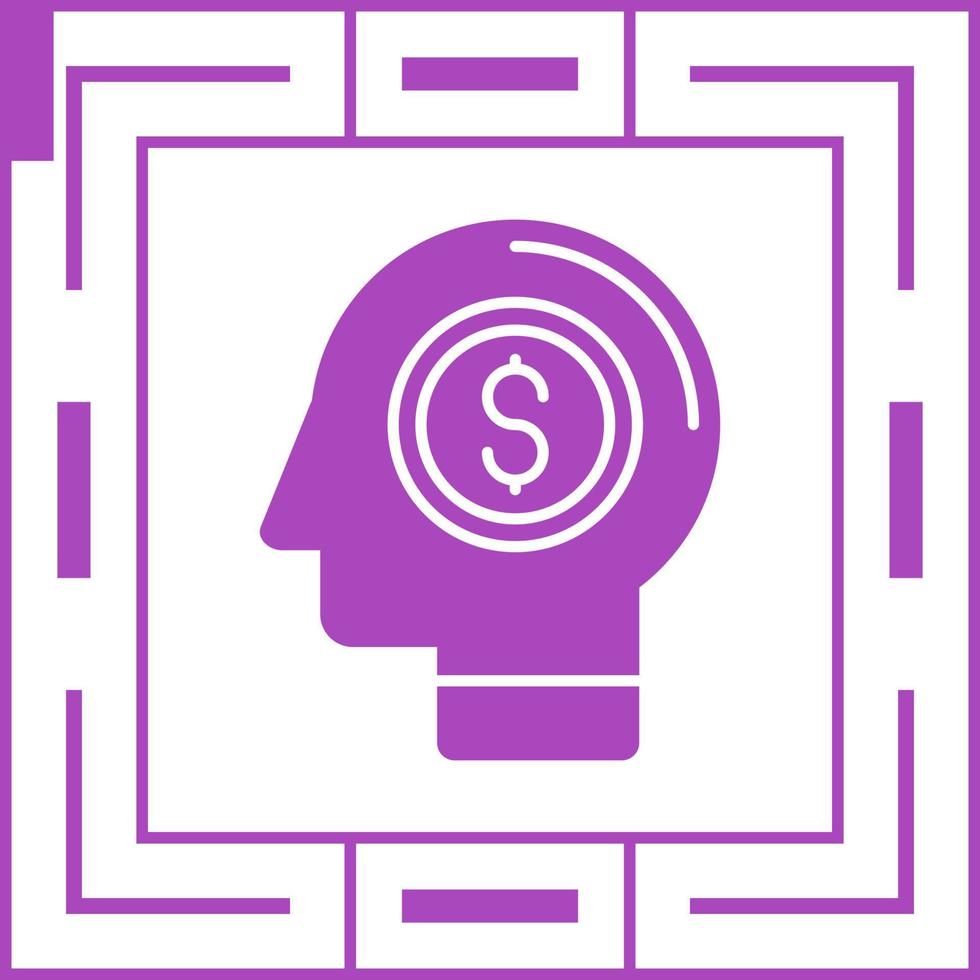 Money Thinking Vector Icon