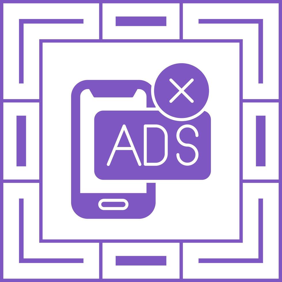 AD Block Vector Icon