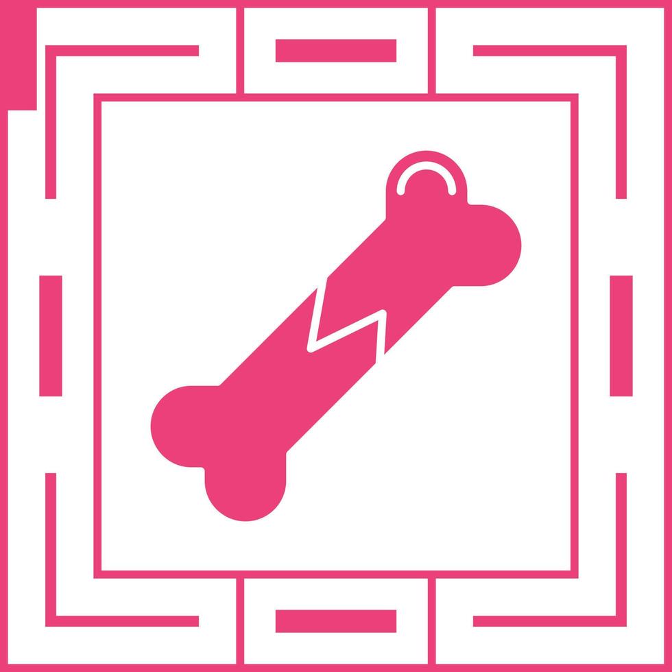Broken Bone Vector Icon