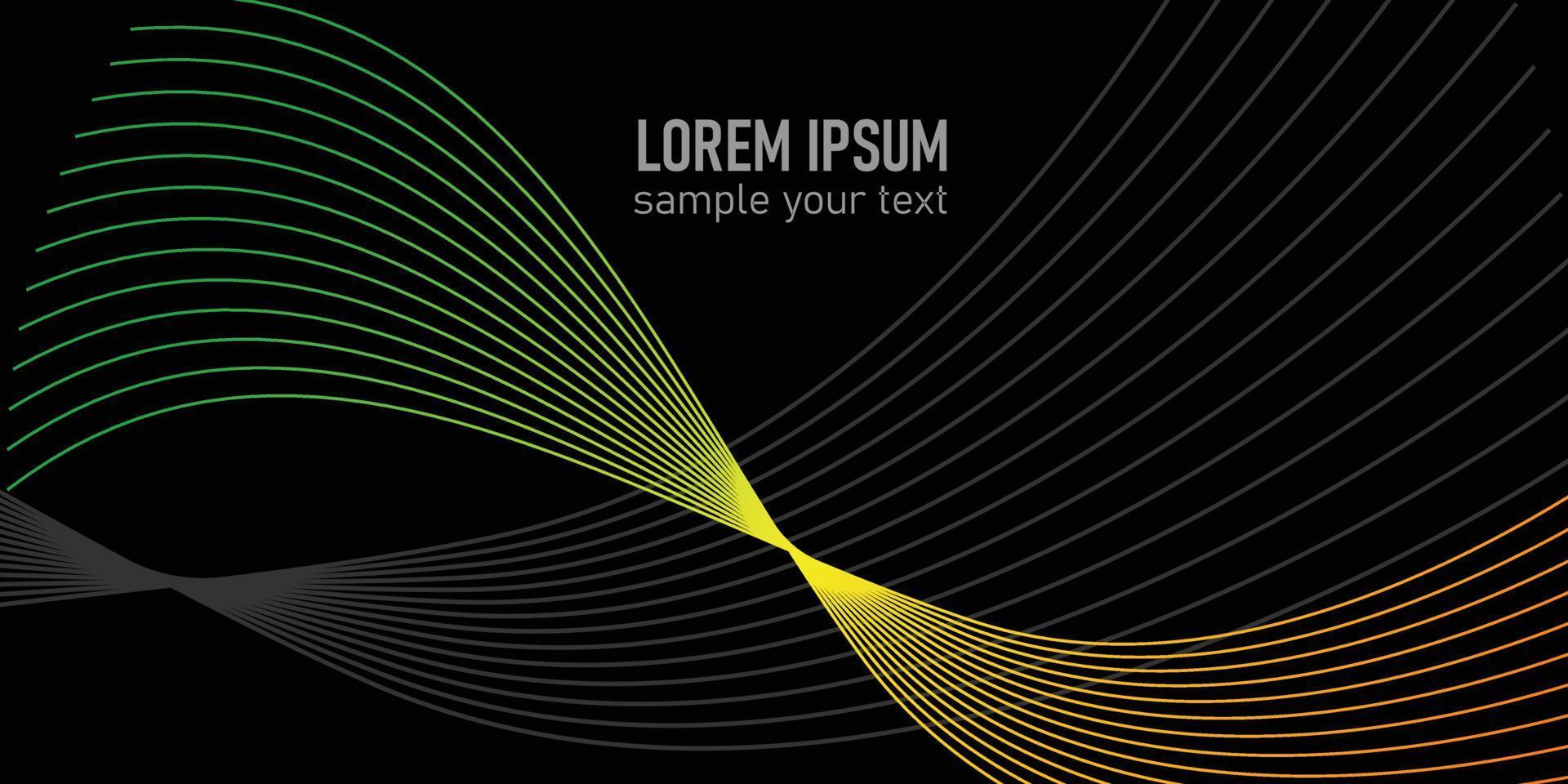 Abstract motion wave gradient line background Free Vector