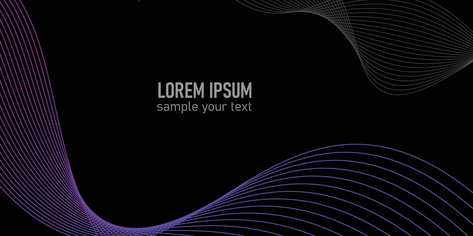 Abstract motion wave gradient line background Free Vector