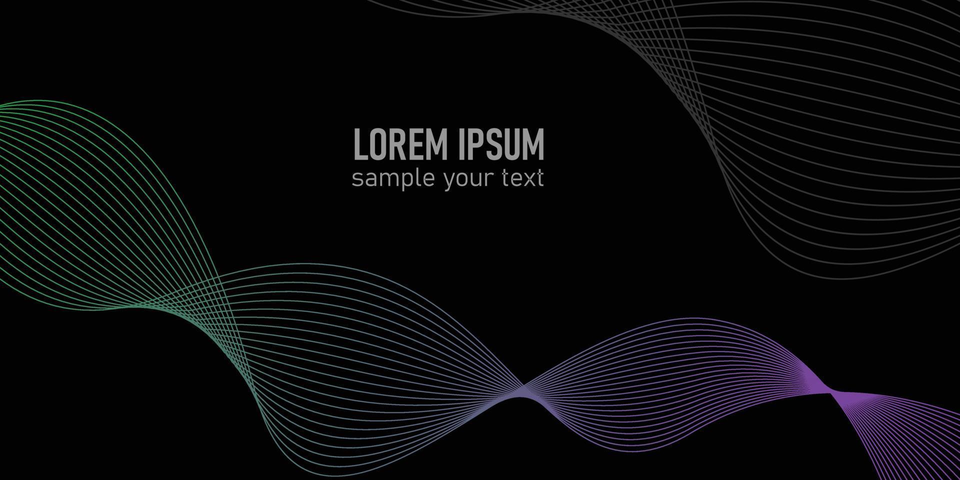 Abstract motion wave gradient line background Free Vector