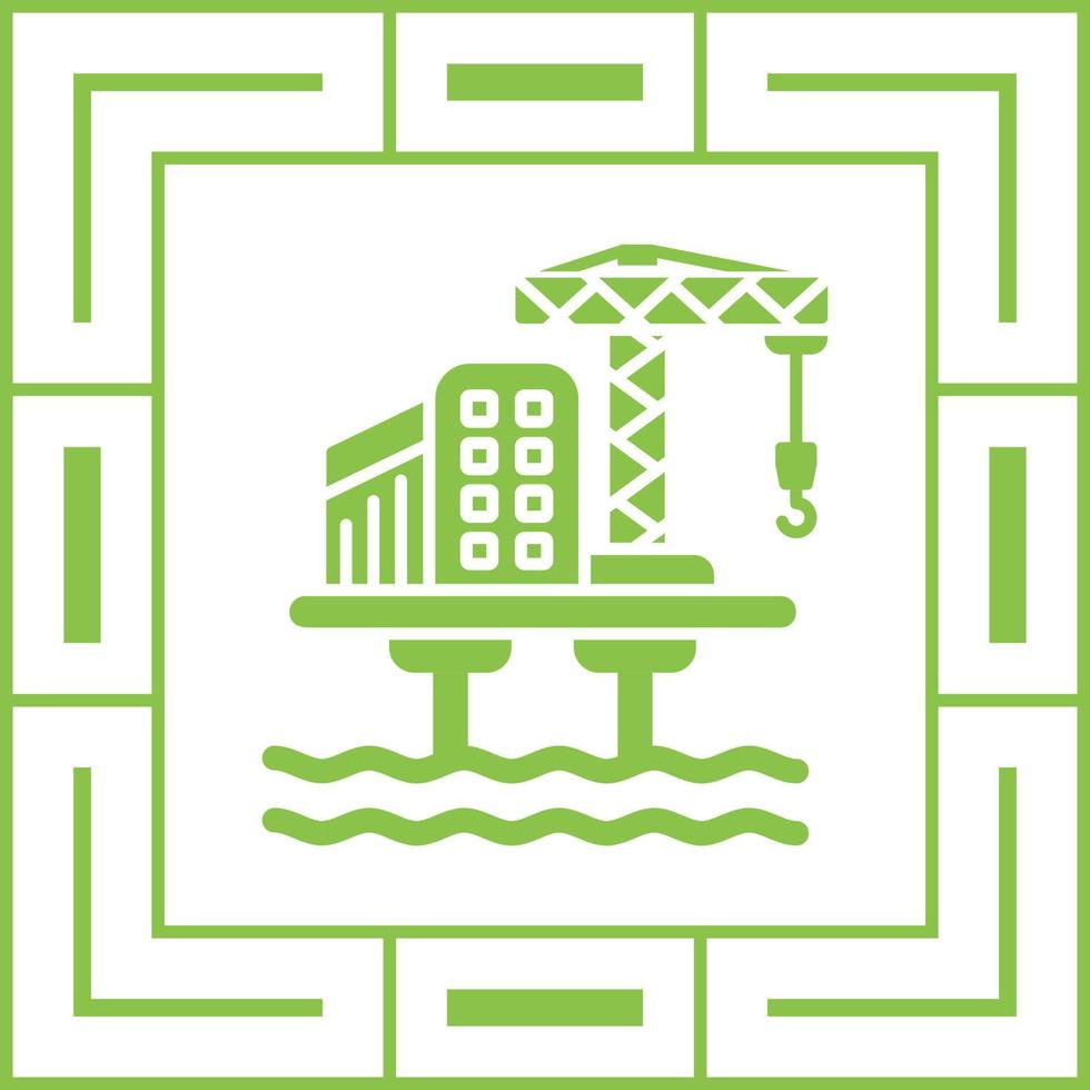 Oil Platform Vector Icon