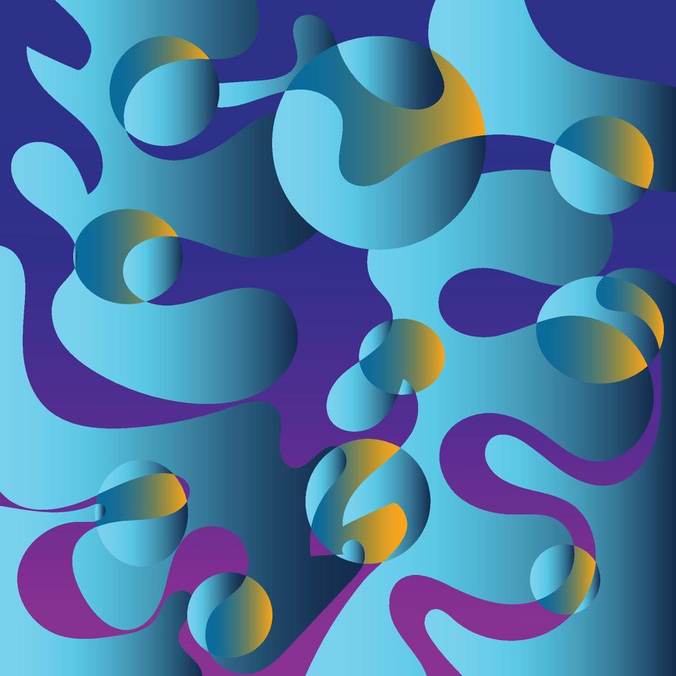 Colorful geometric background. Fluid shapes composition. Abstract background color gradient geometric ornament seamless pattern background design vector