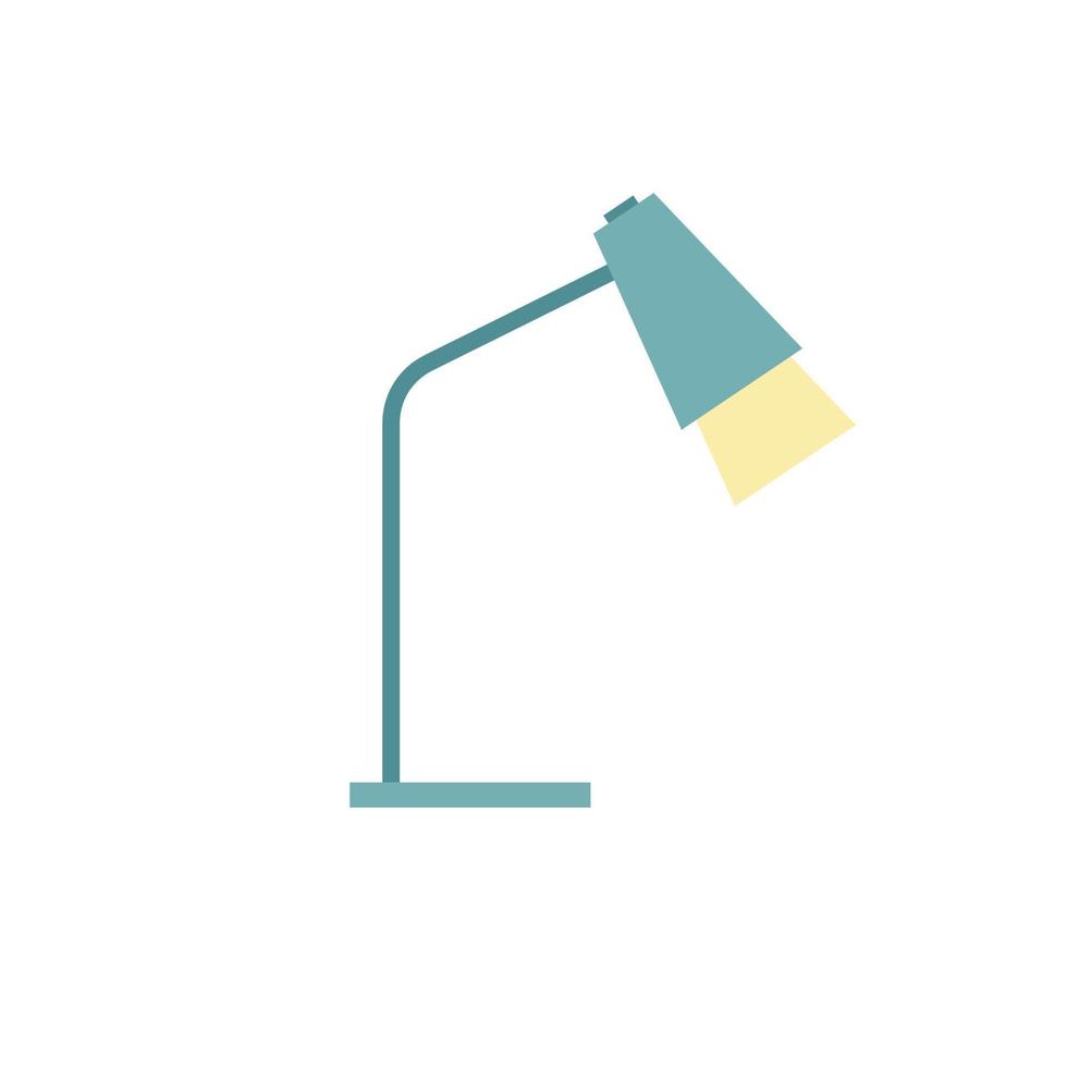 Office Table lamp flat design style. Desk lamp modern vector illustration