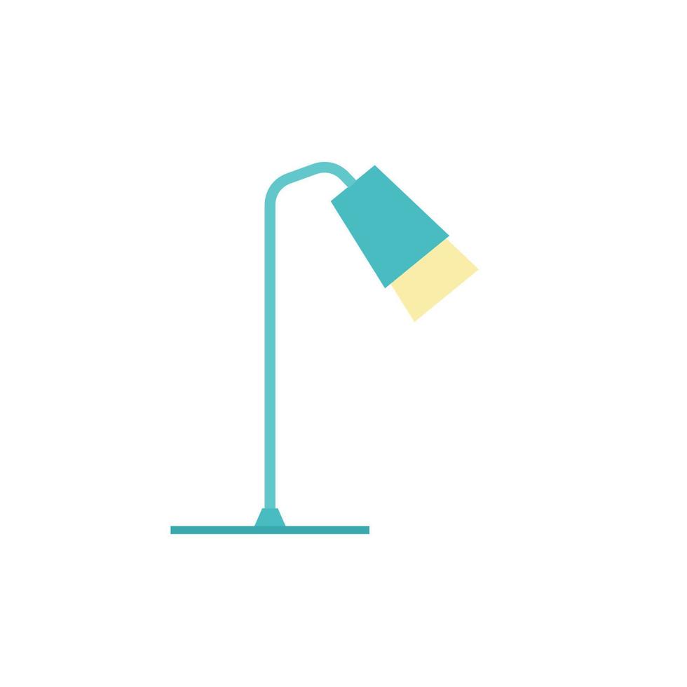 Office Table lamp flat design style. Desk lamp modern vector illustration