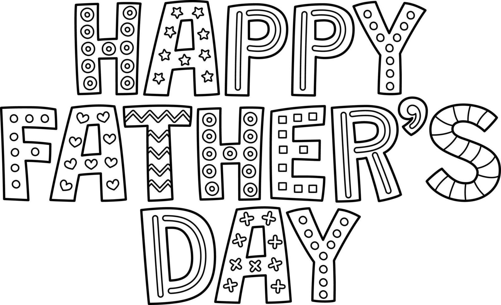 Fathers Day Coloring Vector Art, Icons, and Graphics for Free Download