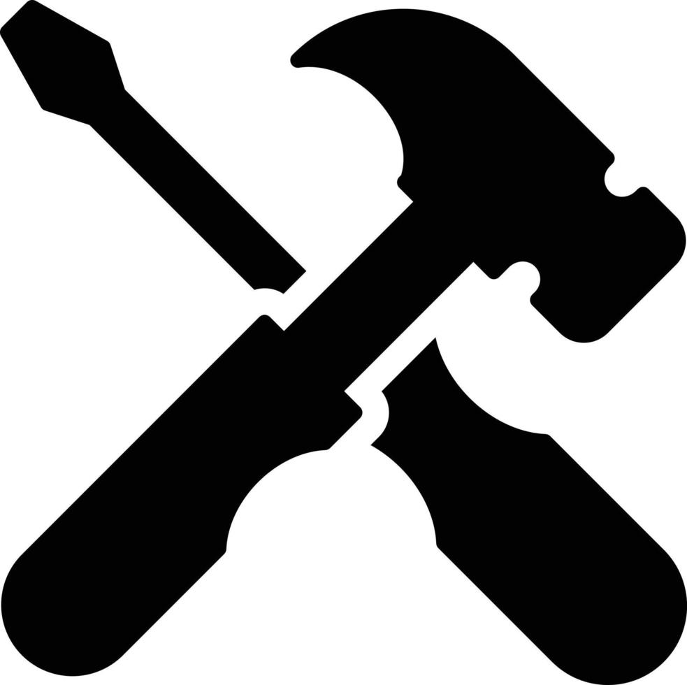 hammer-and-screwdriver Illustration Vector
