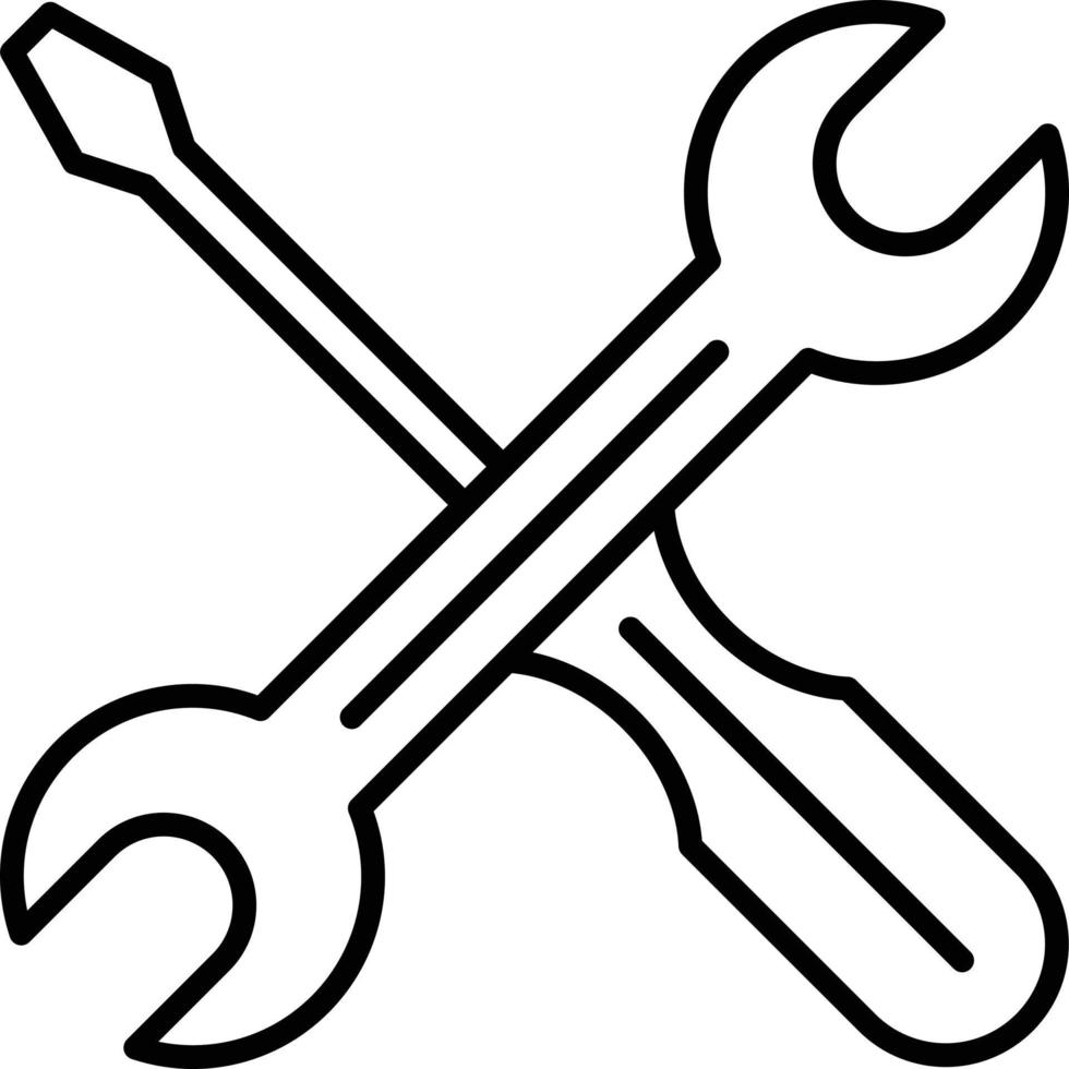 wrench-and-screwdriver Illustration Vector