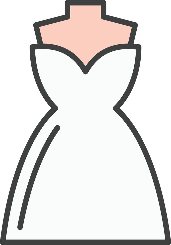 wedding-dress Illustration Vector