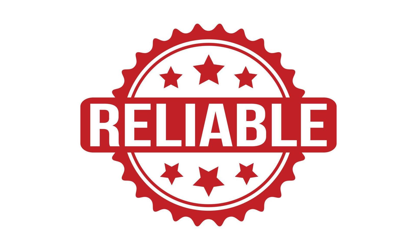 Reliable Rubber Stamp Seal Vector