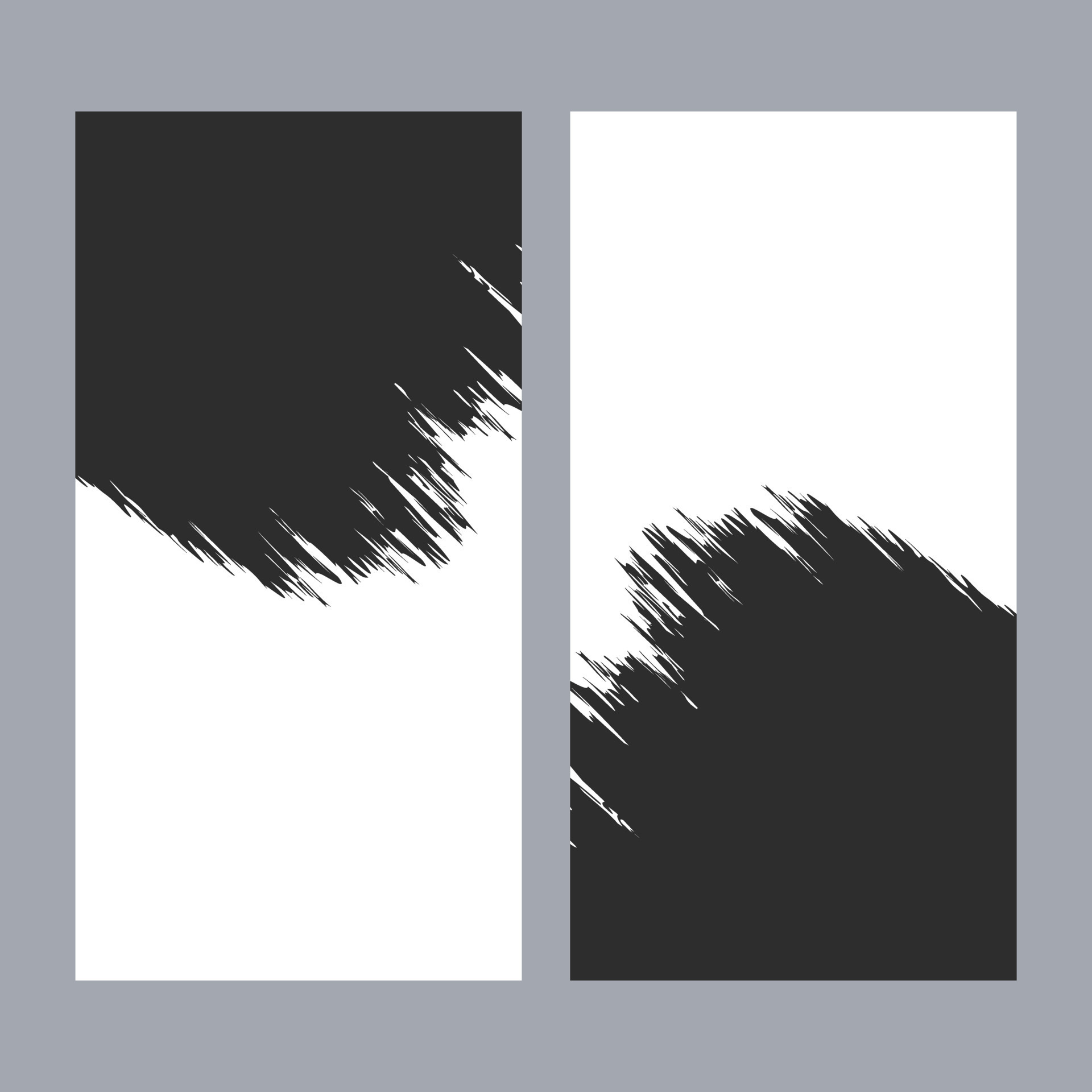 Abstract black and white banner template. 23089339 Vector Art at Vecteezy