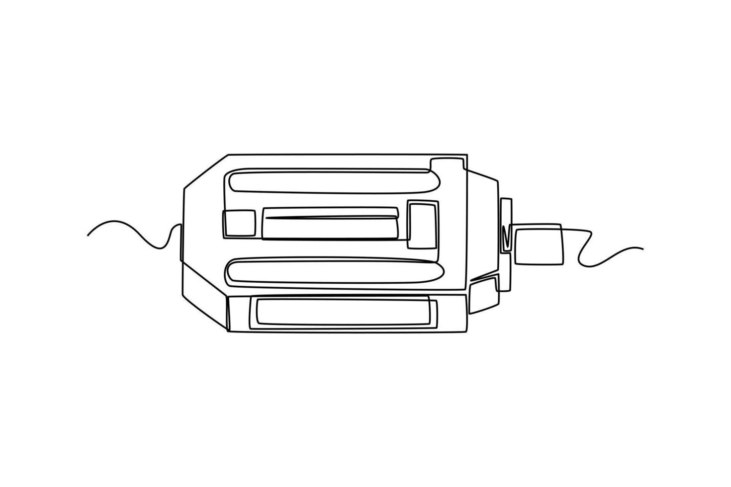 soltero uno línea dibujo bicicleta pedales mundo bicicleta día concepto. continuo línea dibujar diseño gráfico vector ilustración.