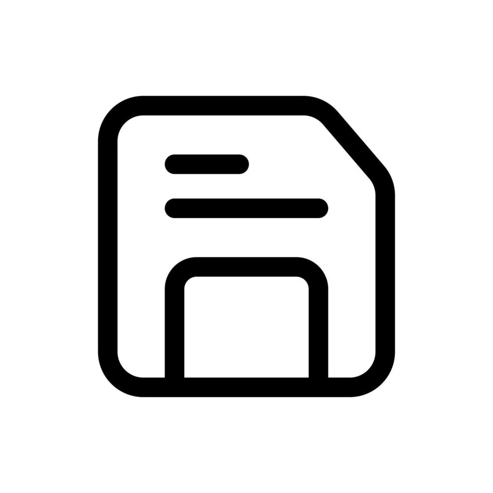 sencillo salvar icono. el icono lata ser usado para sitios web, impresión plantillas, presentación plantillas, ilustraciones, etc vector